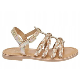Les Tropeziennes Sandałki Dziecięce Skórzane Beżowe 28 Jwi