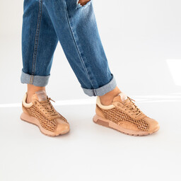 Hiszpańskie sneakersy premium - HISPANITAS RHV264741 BEŻOWE