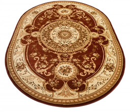 Profeos Klasyczny owalny dywan w kolorze brązowym T8-D86