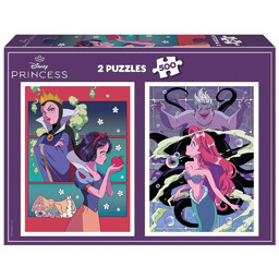 Puzzle 2x500 Królewna Śnieżka / Mała Syrenka