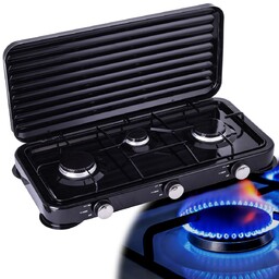 Kuchenka Przenośna Gazowa Turystyczna Campingowa 3 Palniki 2x2,2kW