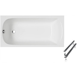 Wanna prostokątna Polimat Classic 150x70 nogi