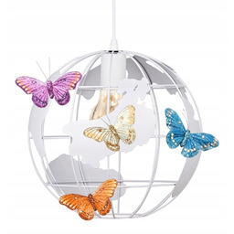 Rewelacyjna Lampa wisząca Butterfly Globus Biały