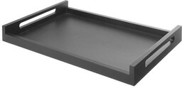 TACA DREWNIANA ROOMSERVICE CZARNA 603 x 402 mm