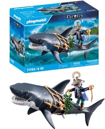 PLAYMOBIL Pirates Niebezpieczeństwo z wielkim rekinem Pirackie zabawki