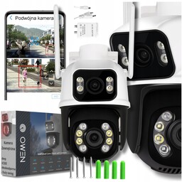 Kamera Zewnętrzna Obrotowa Podwójna Wifi Ultra Hd 2