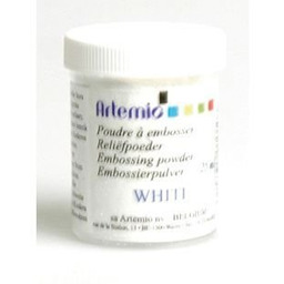 Puder reliefowy do embossingu - Biały - Artémio
