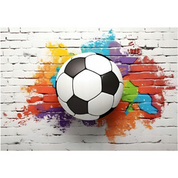 Tapeta Dla Chłopca Młodzieży Graffiti Piłka Nożna 3D