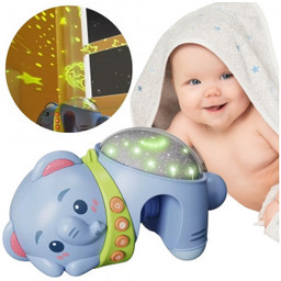 Projektor Gwiazd Rzutnik Lampka Nocna dla Dzieci Słonik