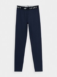 4F Damskie Legginsy treningowe szybkoschnące granatowe Rozmiar XS