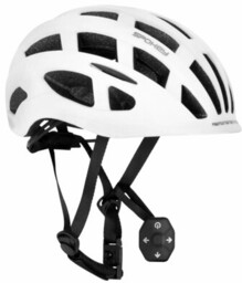 SPOKEY Kask Pointer Pro Biały z lampką (rozmiar