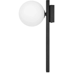 Kaja Ścienna lampa szklana Korfu K-5462 kulista metalowa
