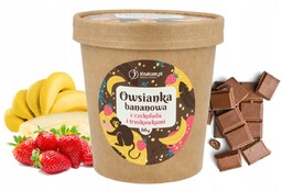 Owsianka bananowa z czekoladą i truskawkami 66g