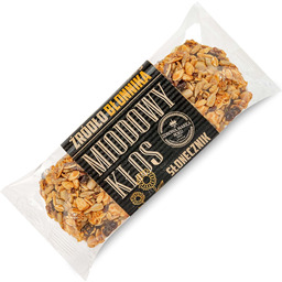 Baton miodowy kłos słonecznik 45 g z płatkami