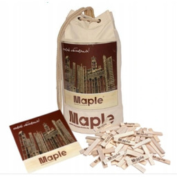 Drewniane Klocki Dla Dzieci Dorosłych Maple Edukacyjne Worek