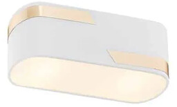 Plafon designerski TONI 4374 biel i złoto -