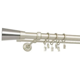 Karnisz podwójny CLASSICO 25/19 mm 240 cm perłowy