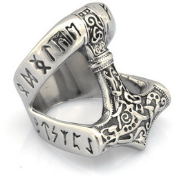 PIERŚCIEŃ SYGNET Wiking MŁOT THOR NORDYCKI 240