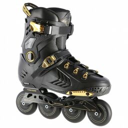 CZARNO-ZŁOTE SLALOMOWE ROLKI NILS EXTREME NA20002