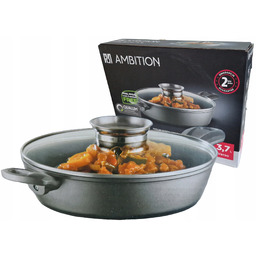 Ambition Patelnia Głęboka z pokrywką Wok Verso 28cm