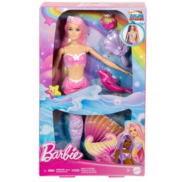 Lalka Barbie Malibu Syrenka Zmiana koloru HRP97