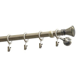 Karnisz pojedynczy 19 mm Jazz mosiądz antyczny 200