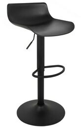 Krzesło Barowe Snap Bar Regulowane Czarne