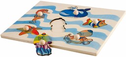 Dida - Puzzle wtykowe - zwierzęta morskie. Puzzle