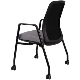 Krzesło konferencyjne Axel Black Roll tapicerowane