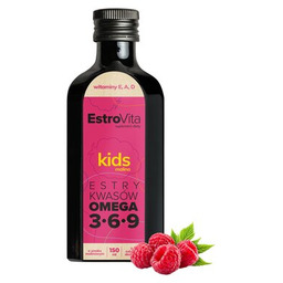 ESTROVITA Olej Omega 3-6-9 Kids Malinowy (150 ml)