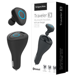 Zestaw słuchawkowy Bluetooth Traveler K1 Ładowarka samochodowa