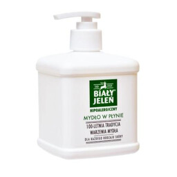 Biały Jeleń mydło w płynie z pompką 500