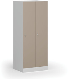 Szafka ubraniowa obniżona, 2-drzwiowa, 1500 x 600 x