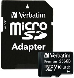 Verbatim paměťová karta microSDHC/SDXC, 256GB, micro SDXC, 44087,