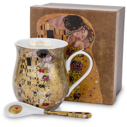 Kubek z łyżeczką Gustav Klimt The Kiss 10x12x8