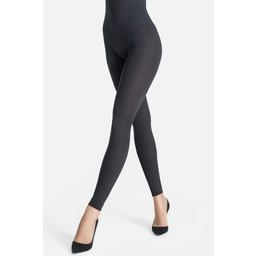 Legginsy damskie z mikrofibry z wewnętrzną polarową warstwą