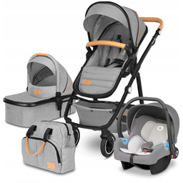 Lionelo Amber Wózek Spacerowy 3W1 Spacerówka Gondola Fotelik