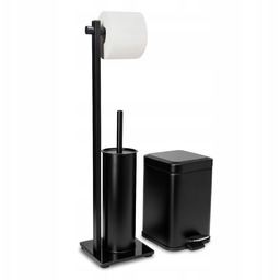 Zestaw do Wc kosz z cichym domykiem stojak