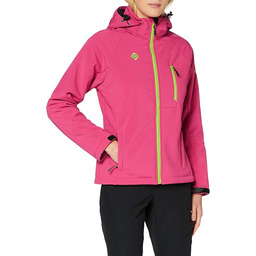 IZAS Damska kurtka softshell Oland wielokolorowa fuchsia/hellgrün M