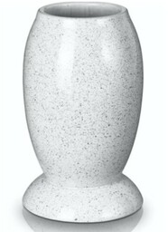 Wazon nagrobkowy ceramiczny biały marmur Polnix 70.001