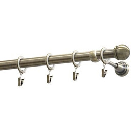 Karnisz pojedynczy 19 mm Pluton mosiądz antyczny 200