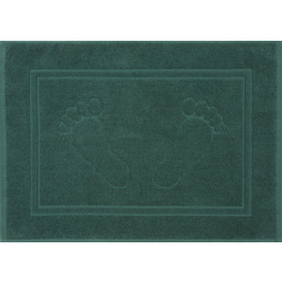 Eurofirany Dywanik łazienkowy 50x70 Sammy zielony ciemny bawełniany