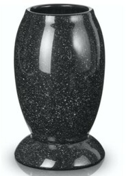 Wazon nagrobkowy ceramiczny czarny marmur Polnix 70.002