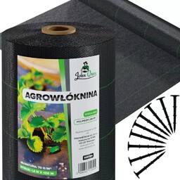 Agrowłóknina czarna 70g/m 1,6x100m + 100 Szpilek AGR-12