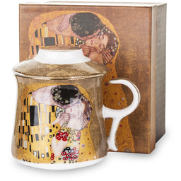 Kubek z zaparzaczem Gustav Klimt The Kiss 11,5x12x9