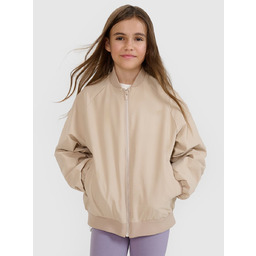 4F Kurtka przejściowa bomberka dziewczęca 4FJWSS25TJACF184-82S Brązowy Roz.