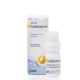 CATIONORM Krople do oczu - 10 ml zespół