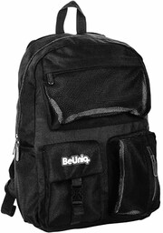 KROK BU22BL-2701, Plecak szkolny Adventure BeUniq, Czarny, czarny,
