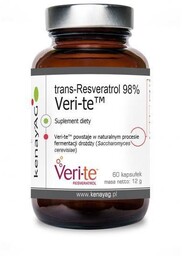Kenay Trans-Resveratrol 98% Veri-te Suplement diety 60 kapsułek