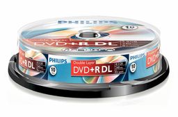 Philips DVD+R surowe urządzenie (8,5 GB Data/nagrania wideo